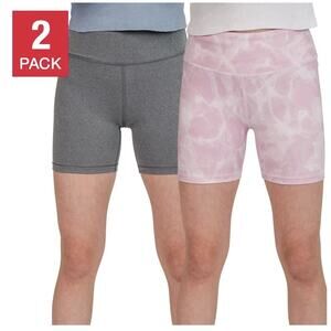 Tuff Youth 2-Pack Bike Shorts Gray/Pink Small NWT
